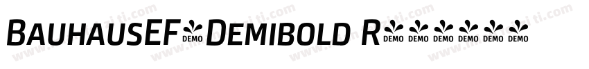 BauhausEF-Demibold R字体转换